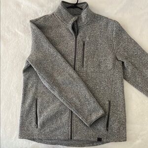 L.L. Bean Men’s Sweater Fleece Full-Zip Jacket Grey Heather Large Tall